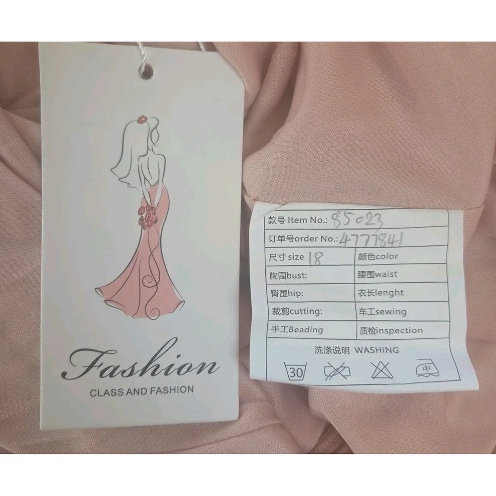 Dusty Pink Chiffon Maxi Dress Girl 18 Flutter Sleeve Zip Tie Lined Angelcore NWT